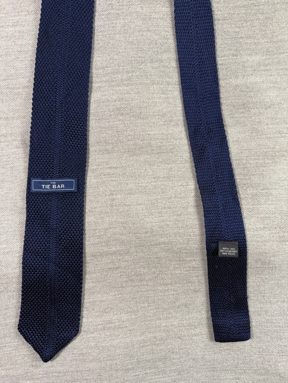 The Tie Bar Navy Blue Knit Tie